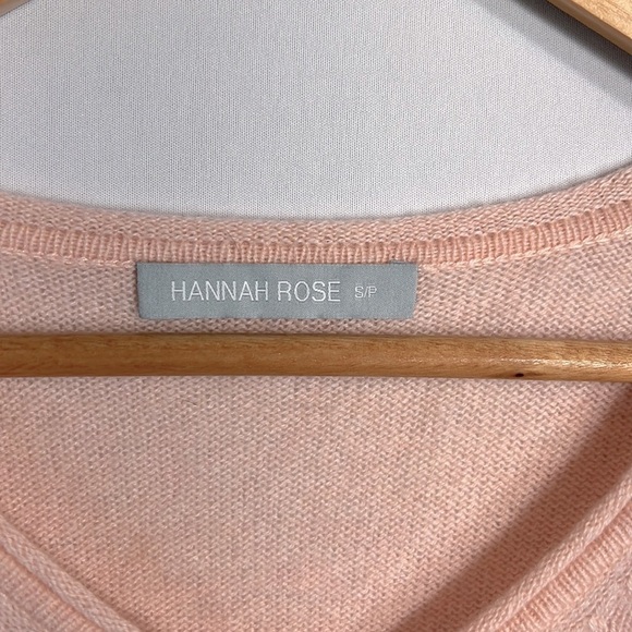 Hannah Rose Cashmere V-Neck Sweater S/P NWOT - Picture 2 of 6